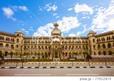 facade of Railway Administration Building located in kuala lumpur, malaysia facade of Railway Administration Building located in kuala lumpur, malaysia 77052874