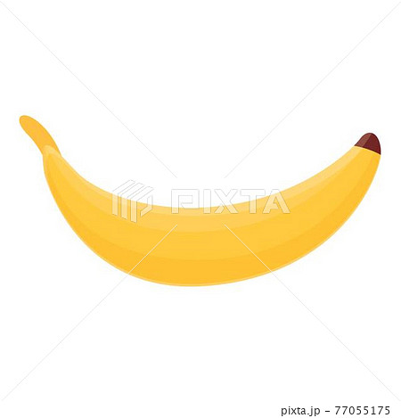 Nutrient banana icon, cartoon style Nutrient banana icon, cartoon style 77055175
