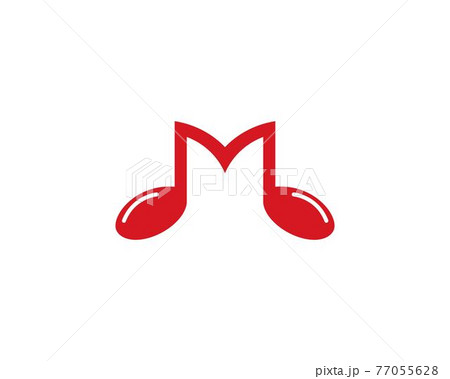 Music note logo Music note logo 77055628