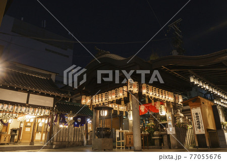 法善寺 水掛不動尊 夜【2021年4月】 法善寺 水掛不動尊 夜【2021年4月】 77055676