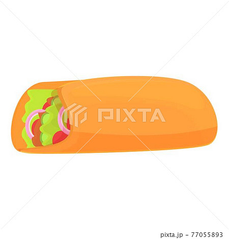 Kebab icon, cartoon style 77055893