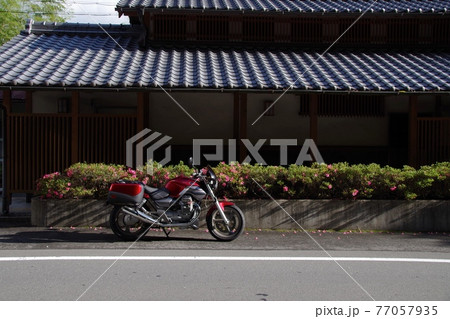 バイクツーリング川湯温泉を通る　早朝 77057935