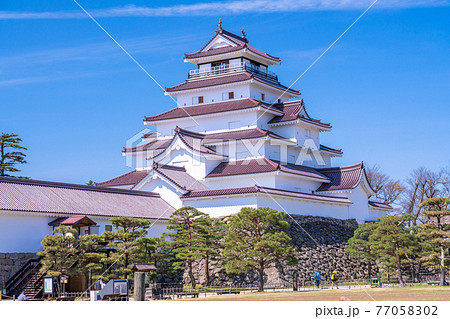 《福島県》鶴ヶ城公園・天守閣 《福島県》鶴ヶ城公園・天守閣 77058302