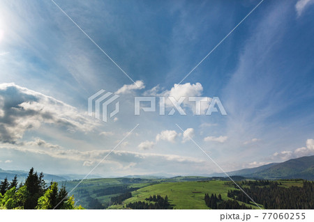 Beautiful landscape on mountain 77060255