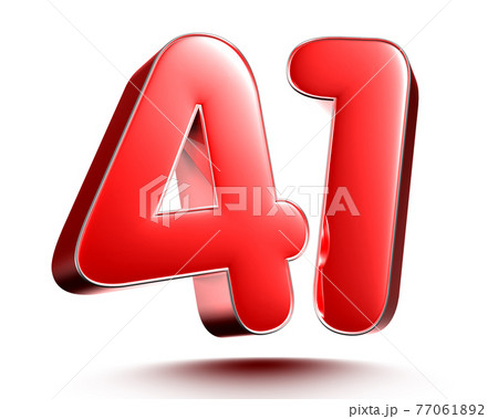 Red numbers 41. 77061892
