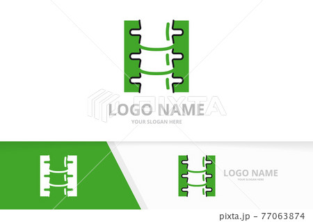 Spinal diagnostic center logo design template. Spine logotype design. 77063874