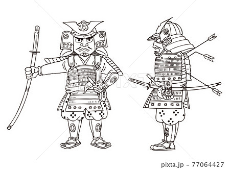 落ち武者,線画 落ち武者,線画 77064427
