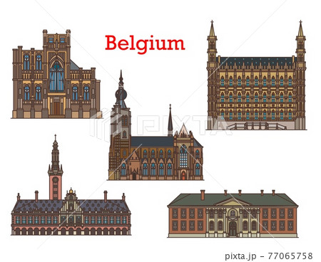 Belgium travel architecture, landmark buildings 77065758
