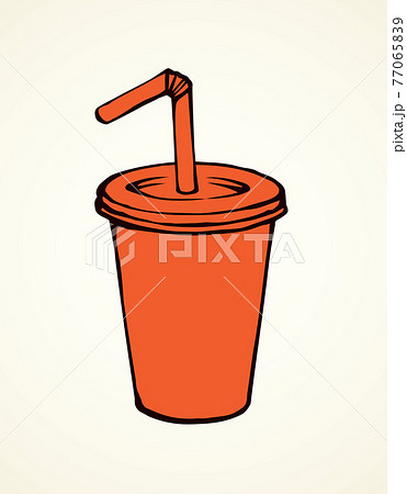 Cocktail. Vector drawing 77065839