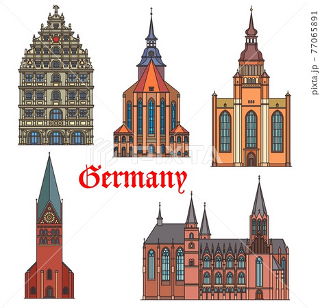 Germany landmark buildings, gothic architecture 77065891
