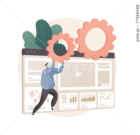 Website maintenance abstract concept vector illustration. 77068488