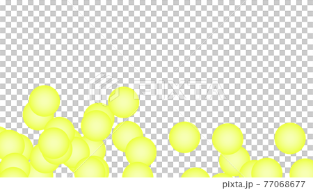 CGボール　多数の転がるボール 77068677