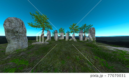 石碑のイラスト素材