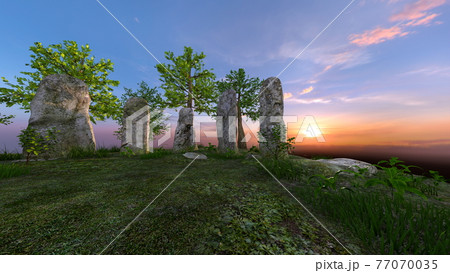 石碑のイラスト素材