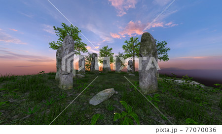 石碑のイラスト素材