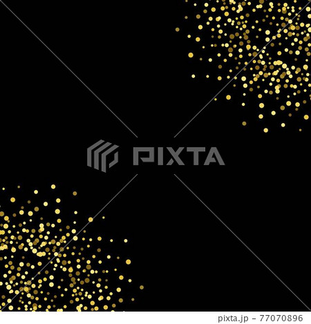 shiny circles around the edges of the black background 77070896