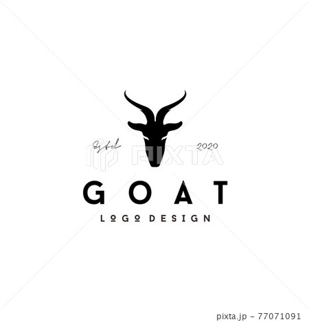 symbol, goat, icon, vector, head, illustration, animal, silhouette, logo, isolated, nature, design, art, wild, mammal, background, black, sheep, ram, graphic, sign, shape, mascot, horn, domestic, wild 77071091
