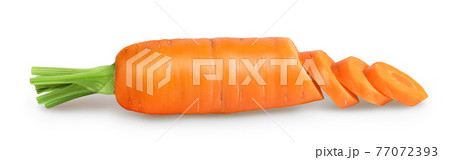 Carrot isolated on white background with clipping path and full depth of field Carrot isolated on white background with clipping path and full depth of field 77072393