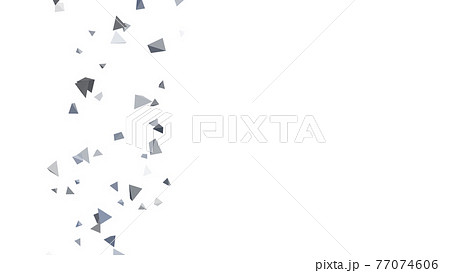 Cgピラミッド 多数の浮遊する三角錐のイラスト素材