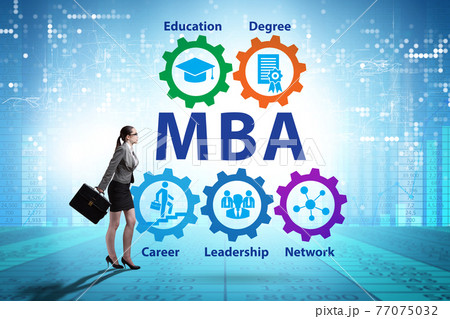Master of business administration MBA concept Master of business administration MBA concept 77075032