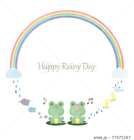 happy rainy day rainbow