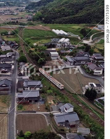 普段のローカル線～空撮 77075399