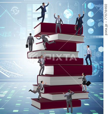 Education concept with books and people Education concept with books and people 77078460