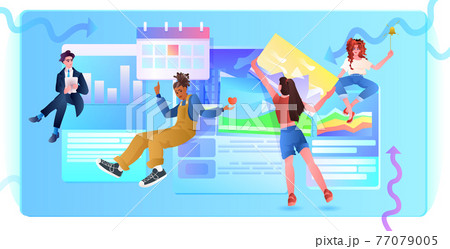 developers team creating website ui interface web application development program software optimization 77079005