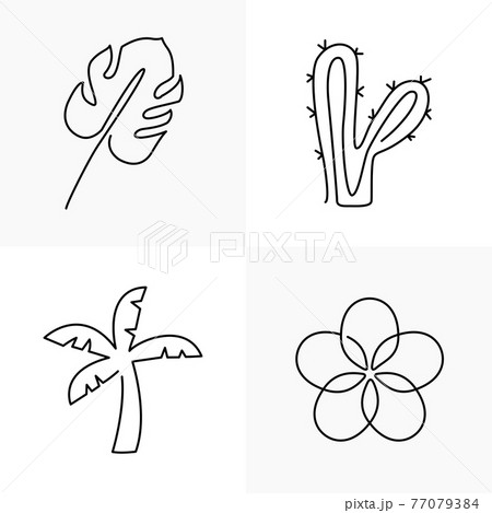 アイコン サボテン イラストのイラスト素材