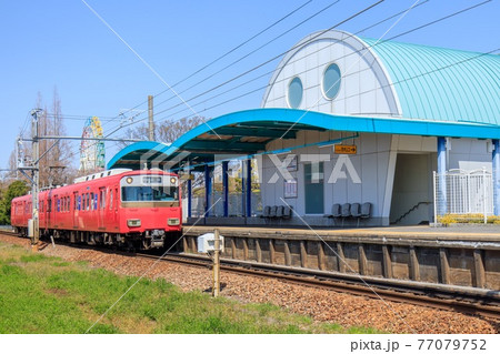 安城市　堀内公園駅に到着する名鉄6500系電車 77079752