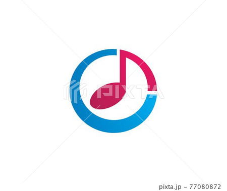 Music note logo 77080872
