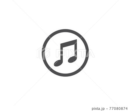 Music note logo 77080874