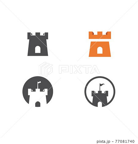 castle logo vector 77081740