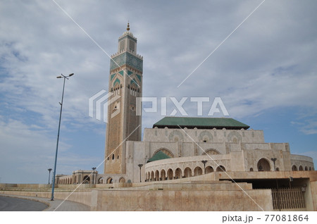 モロッコ カサブランカ のハッサン2世モスクの写真素材