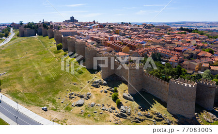 Medieval Spanish city Avila 77083005