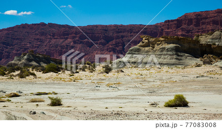 Geological formations in Ischigualasto 77083008