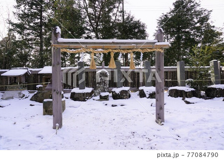雪の日の神社、宮城県名取市熊野那智神社 雪の日の神社、宮城県名取市熊野那智神社 77084790