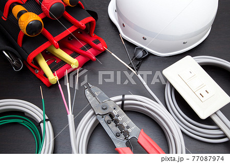 電気工事(工事用工具、材料、器具) 77087974