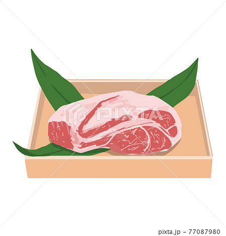 牛肉肩ロースのイラストのイラスト素材