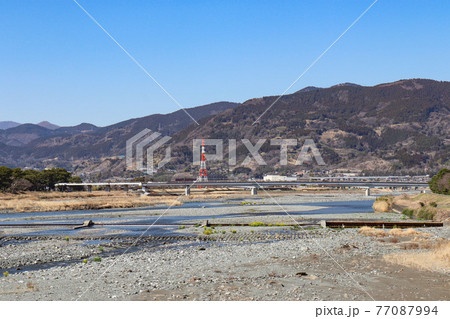 足柄紫水大橋から見た酒匂川(神奈川県) 足柄紫水大橋から見た酒匂川(神奈川県) 77087994