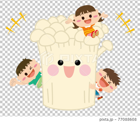 Mushrooms / enoki mushrooms and children Mushrooms / enoki mushrooms and children 77088608