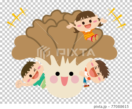 Mushroom / Maitake and children Mushroom / Maitake and children 77088615