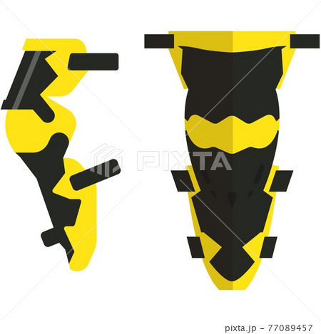 Motorcycle suit biker body protection gear vector Motorcycle suit biker body protection gear vector 77089457
