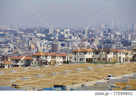 稲城南山スカイテラス住宅造成地から見た都心のビル群 稲城南山スカイテラス住宅造成地から見た都心のビル群 77089802