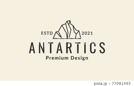 Iceberg Line Antarctic Logo Vector Symbol Icon のイラスト素材