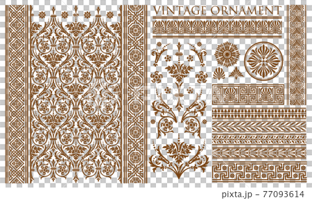 ビンテージオーナメントセット。 77093614