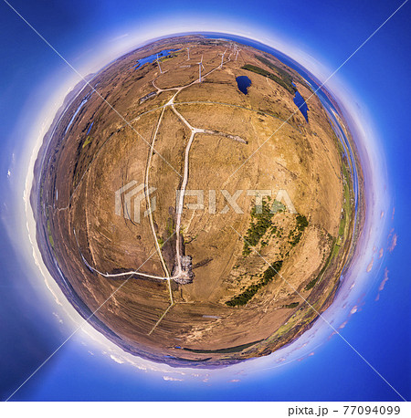 The Loughderryduff windfarm is producing between Ardara and Portnoo in County Donegal. 77094099