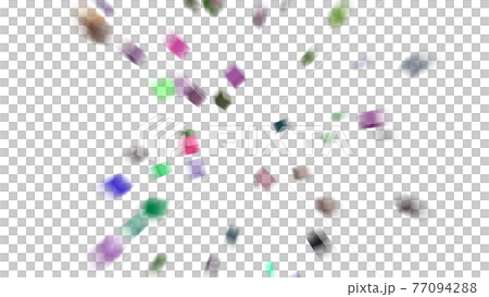 許多滾動立方體的 CG 立方體背景材料爆炸效果 許多滾動立方體的 CG 立方體背景材料爆炸效果 77094288