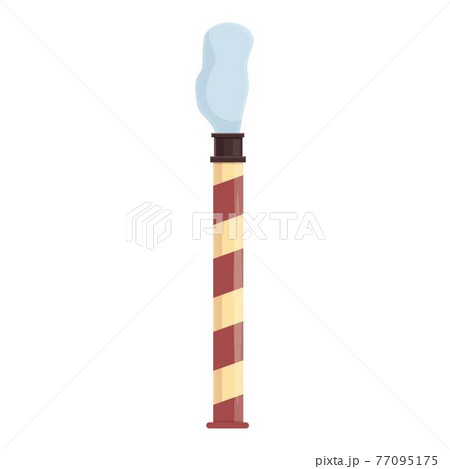 Toxic chimney icon, cartoon style Toxic chimney icon, cartoon style 77095175
