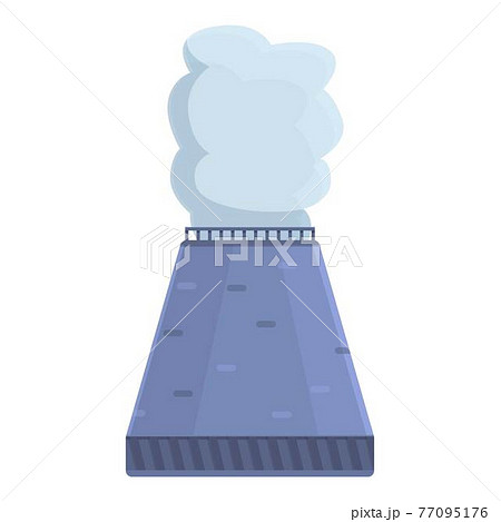 Ecology chimney icon, cartoon style Ecology chimney icon, cartoon style 77095176